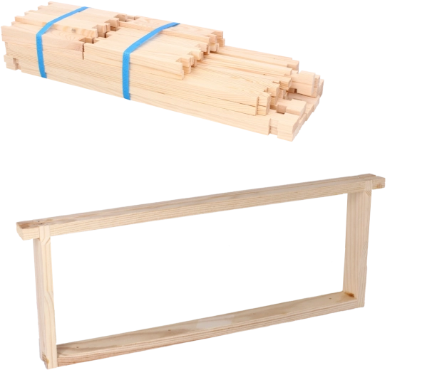 Set of 10 straight frames 1/2 Dadant (Wielkopolski)