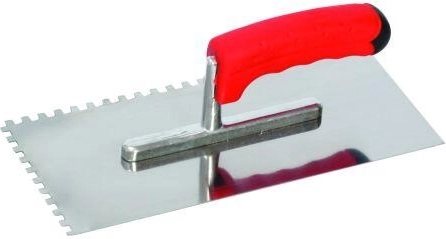 Nerūdijančio plieno lyginimo mentelė su dantukais 4 × 4 mm 280 × 130 mm
