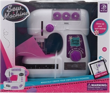 Battery-powered sewing machine for kids