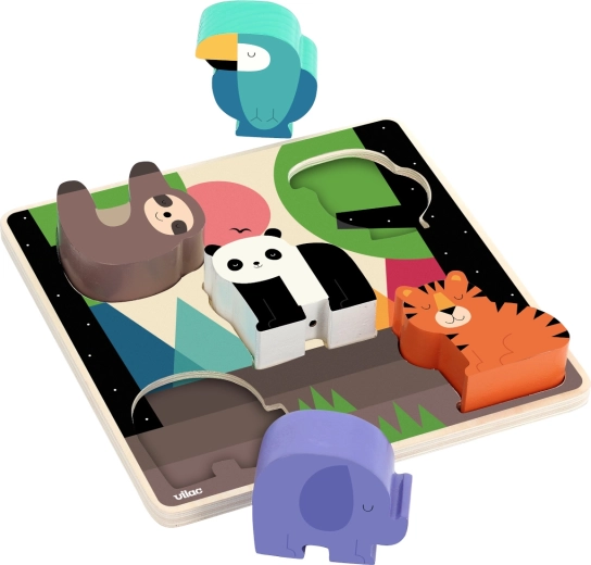 Vilac garso dėlionė-dėliojimas „Džiunglės“