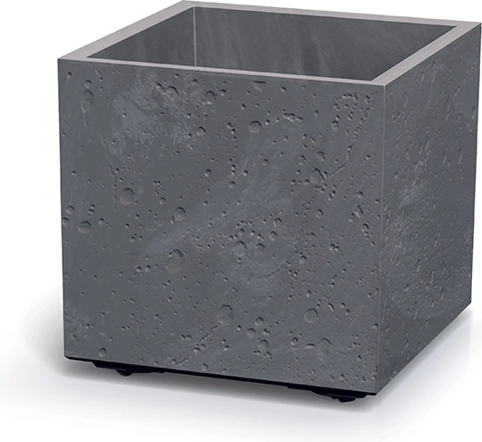 Sierra Square Planter with Concrete Effect 28.8 × 28.8 cm, Marengo