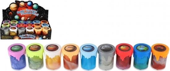 Metaliniai gleivės indelyje Saulės sistema