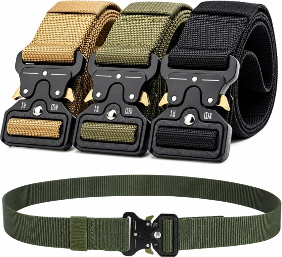 Tactical Belt with Quick-Release Buckle 120 cm
