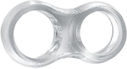Smūgio slopintuvas durų rankenai 42 × 15 mm, plastikas, 4 vnt.