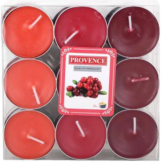 Provence Cranberry Tealight Candles 18 pcs