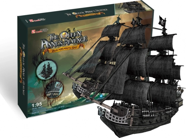 3D dėlionė Burlaivis „Queen Anne's Revenge“ nuo CubicFun