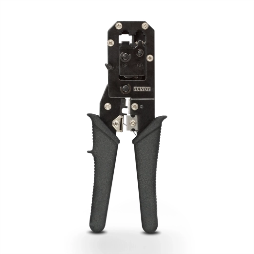 Crimping, stripping and cutting pliers for modular connectors