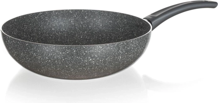 Wok pan 28 cm GRANITE with non-stick surface, for induction
