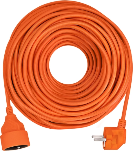Solight extension cable with coupling, 1 socket, 40 m, 3 × 1.5 mm², orange