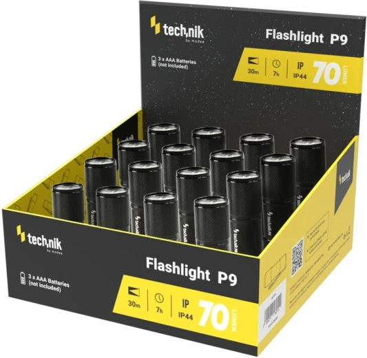 Technik MT-P9 kišeninis žibintuvėlis 70 lm, švietimo nuotolis 30 m