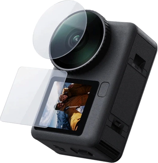 Telesin grūdintų stiklų rinkinys DJI Osmo Action 6 (objektyvui ir ekranams)