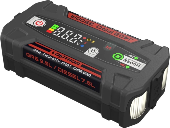 Lokithor J402 Pro paleidimo įkroviklis 3500 A (88,8 Wh)