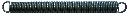 Extension spring with eyes 15 × 150 mm, pack of 10 pcs