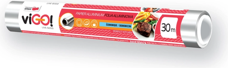 Aluminum foil 30 m × 28 cm, 8.5 µm