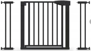 BabyProtect apsauginiai varteliai į duris 75–110 cm juodi – 1 vnt.