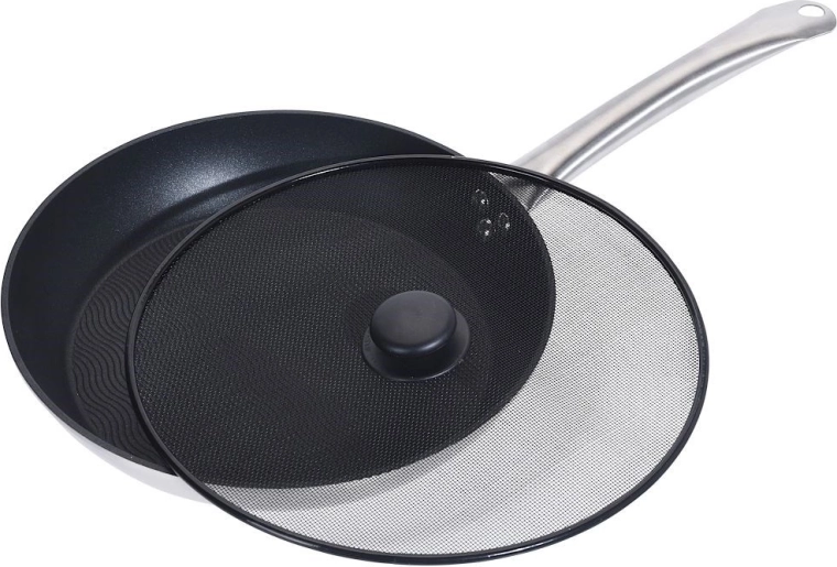 Apsauginis tinklelis nuo riebalų taškymosi keptuvei 29 cm