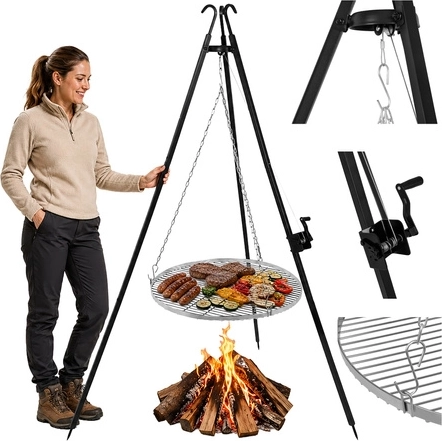 Keptuvo trikojis su nerūdijančio plieno grotelėmis 70 cm Kaminer