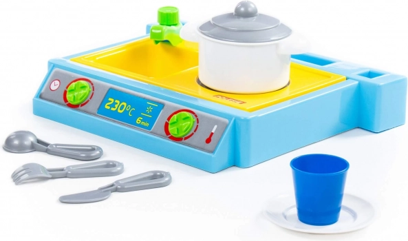Vaikiška mini virtuvėlė Natálka 33 cm – 7 dalių rinkinys