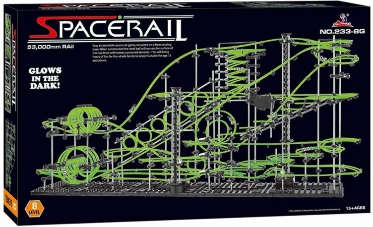 SpaceRail marble run level 8G