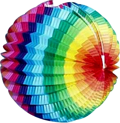 Apvalus popierinis žibintas 15 cm