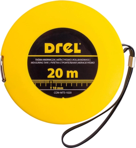 Steel measuring tape 20 m × 10 mm Drel