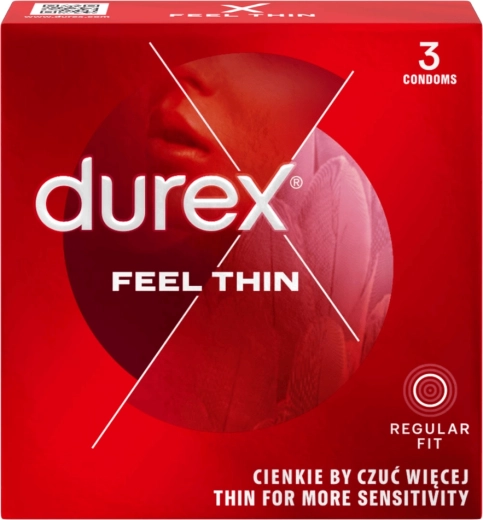 Durex Feel Thin prezervatyvai 3 vnt.