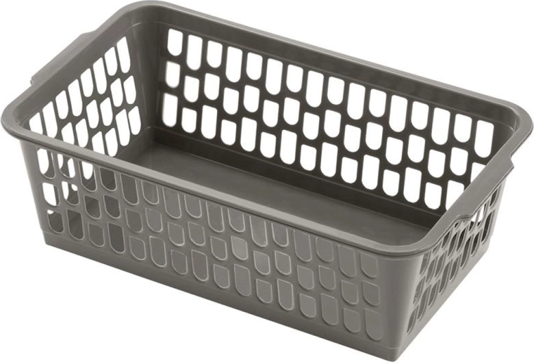 Plastikinis laikymo krepšelis HEIDRUN 25 × 15 × 8 cm – spalvų miksas