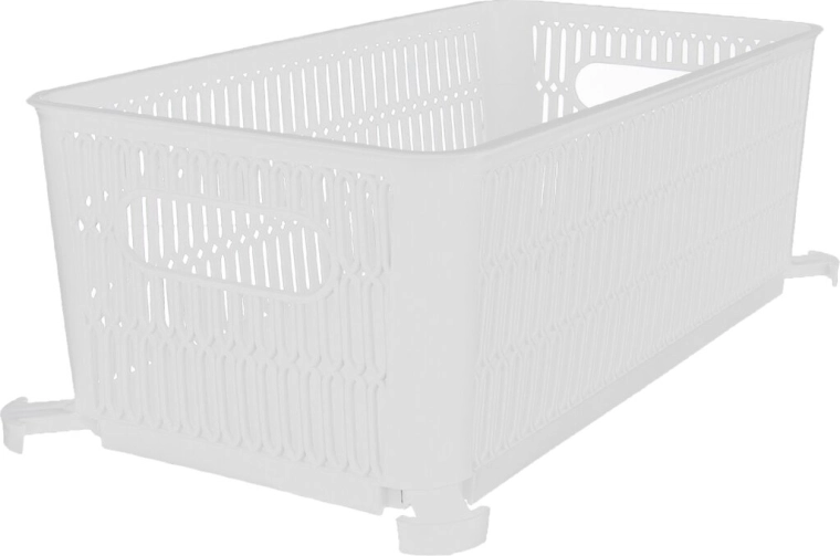 Nesta stackable basket, white, 29 × 16.5 × 11.5 cm