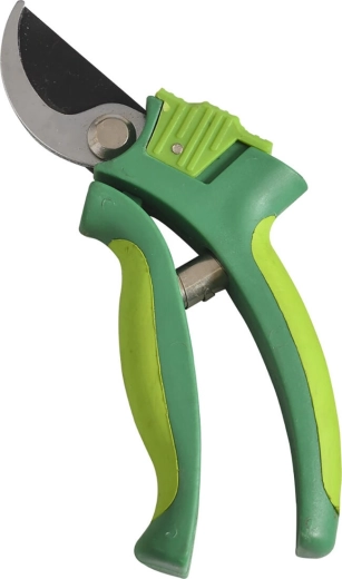 Garden shears 18 cm with steel blades, cutting diameter 15 mm