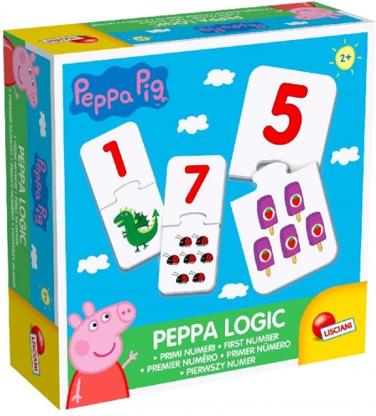 Peppa Pig dviejų dalių dėlionė patiems mažiausiems