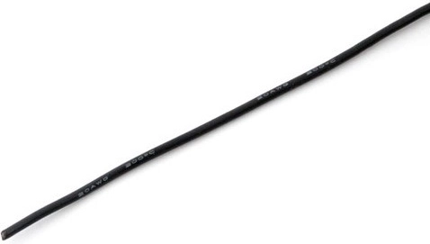 Silikoninis laidas MSP 0,5 mm² (20 AWG) juodas 1 m – 1 vnt.