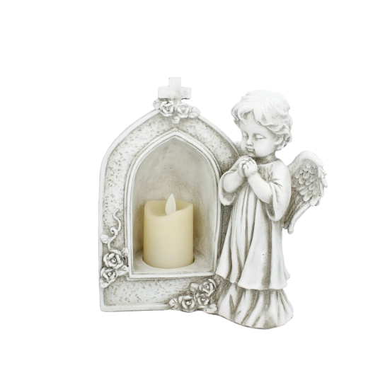 Memorial decoration Angel of Eternity with LED light - 1 piece