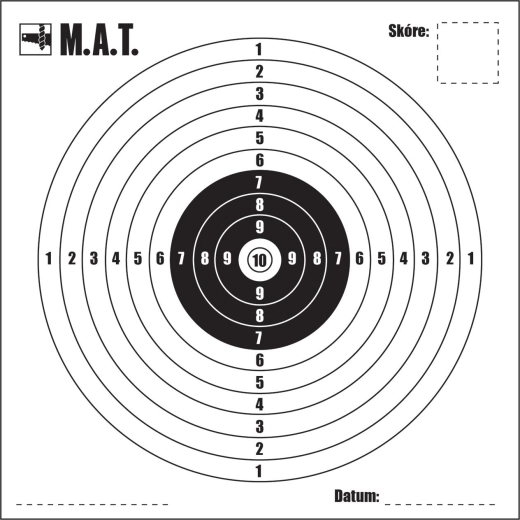 Paper Targets 14 × 14 cm (100 pcs) M.A.T.