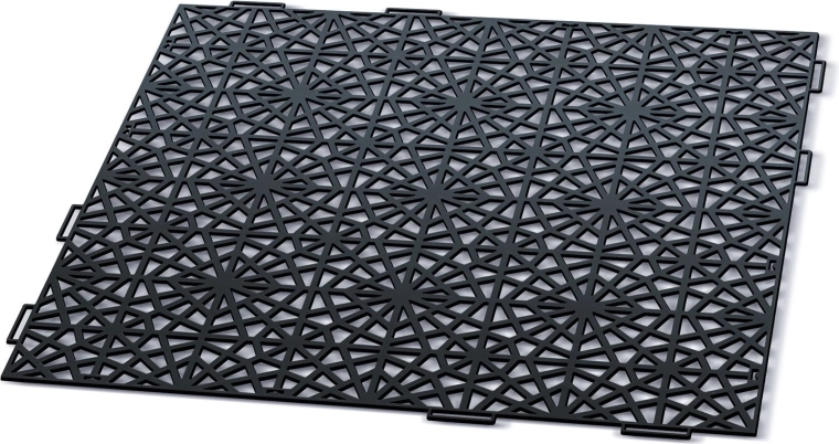 Sodo modulinės plytelės Mosaic 39,7 × 39,7 cm, juoda
