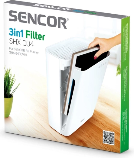 Sencor SHX 004 3 viename atsarginis filtras oro valytuvui SHA 8400WH