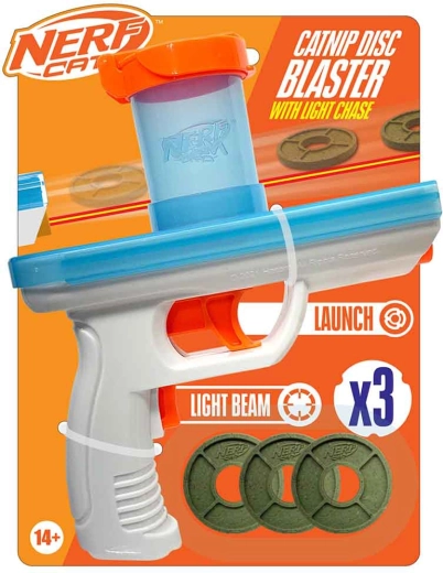 Nerf Cat interaktyvus blasteris katėms su katžolės diskeliais 20 cm