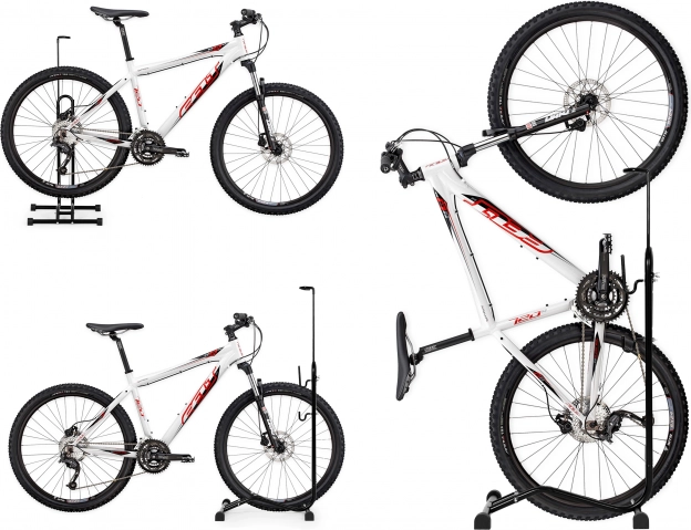 Dviračio stovas 3 viename, juodas, ModernHome