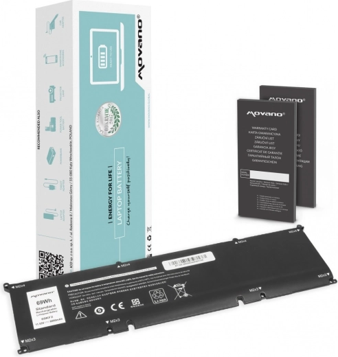 Movano battery for Dell Alienware M15/M17 R3/R4, Precision 5550 and XPS 9500/9510 (69Wh, 6000mAh)
