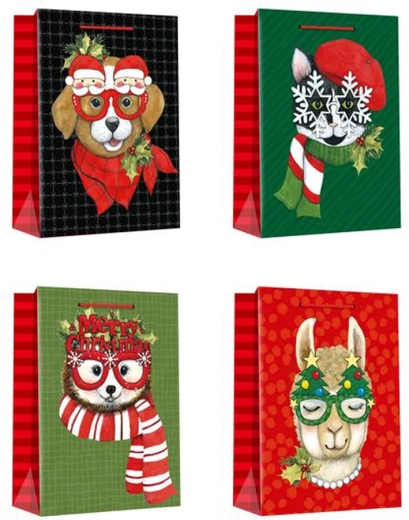 Christmas gift bag 40 × 30 × 12 cm – assorted designs