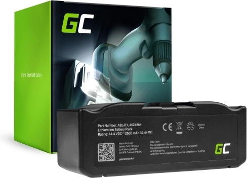 Green Cell baterija, skirta iRobot Roomba, 2600 mAh 14,4 V