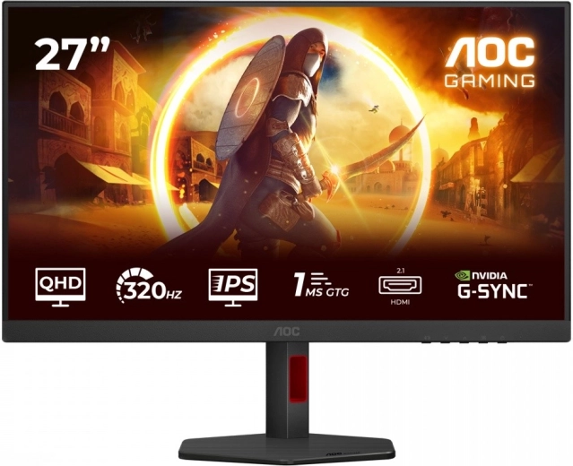 AOC 27" gaming monitor Q27G4SRU Fast IPS 320 Hz, QHD, HDMI/DP, pivot, speakers