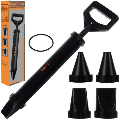 Statybinis rankinis medžiagų siurblys su 4 antgaliais BIGTREK 850 ml