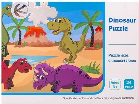 Dinosaur puzzles for children (24 pieces)