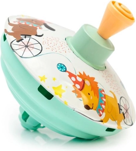 Fairy-tale spinning top, celadon 13 cm - 1 piece