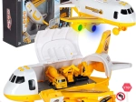 Interactive Transport Plane with Construction Vehicles, Lights and Sounds