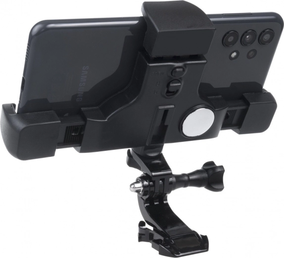 Telefono laikiklis su užrakinimo sistema