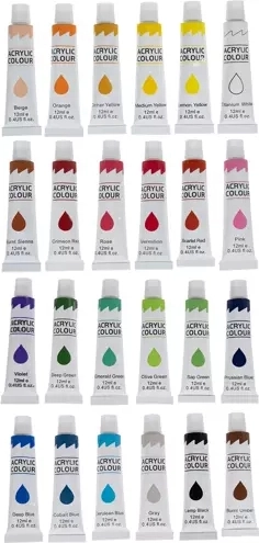 Plati spalvų paletė