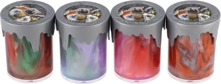 Metallic swirls and bold colors