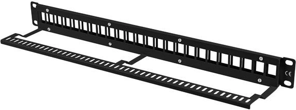Durable 1U metal construction for 19" rack