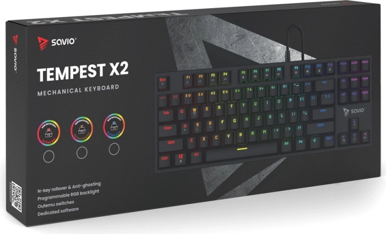 Confident keystrokes thanks to N-key rollover and anti-ghosting